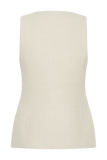 Camilla Boucle Sleeveless Vest Ivory
