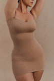 Jocelyn Backless Shapewear Mini Dress Latte