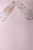 Electra Slinky Lace Maxi Dress Ballet Pink