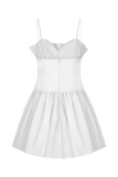 Janis Cotton Frill Mini Dress White
