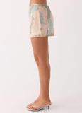 Elyna Beaded Mini Skirt Swirl Sequin