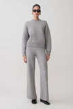 Lulu Oversized Knit Jumper Grey Marle
