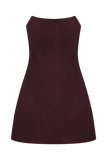Andy Faux Suede Mini Dress Wine