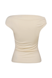 Kinsley Slinky Top With Hardware Ivory