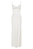 Seraphine Corset Satin Maxi Dress Ivory