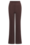 Malani Wide Leg Knit Pants Chocolate