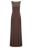 Marnie Modal Sleeveless Maxi Dress Chocolate