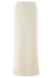 Eris Scuba Jersey Maxi Skirt Ivory