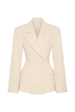 Wesley Structured Blazer Buttercream