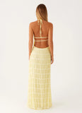 Aullie Maxi Dress Yellow