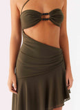 Islander Mini Dress Khaki