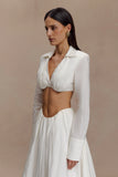 Greta Shirt Bra White