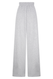 Aspen Gathered Wide Leg Jogger Light Grey Marle