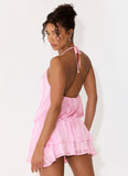 Parade Halter Mini Dress Pink
