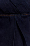 Rayne Off Shoulder Denim Top Indigo Blue