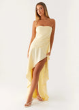 Bodie Maxi Dress Pastel Yellow