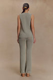 Malani Knit Top With Hardware Sage