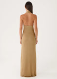 Cassira Shimmer Maxi Dress Shimmer Gold