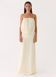 Citrus Kiss Maxi Dress Baby Yellow