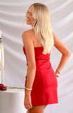 Dianna Red Strapless Mini Dress