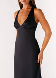 Desi Halterneck Maxi Dress Black
