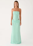 Tillie Corset Top Aqua