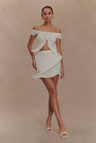 Haisley Off Shoulder Knit Top Ivory