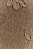 Leone One Shoulder Metallic Knit Top Gold
