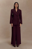 Mateo Oversized Blazer Mahogany