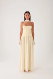 Elianah Scarf Maxi Dress Yellow