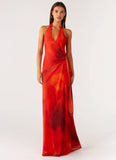 So Chic Maxi Dress Scarlet Blur