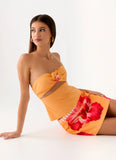 Saya Tie Top Orange