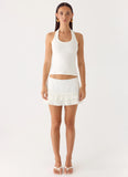 Skyler Mini Skort White
