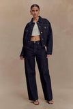 Mannon Mid Rise Denim Jeans Washed Indigo Blue