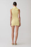 Amilee Scarf Knit Mini Dress Lemon
