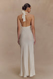 Louisiana Halter Maxi Dress Ivory