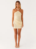 Henrietta Mini Dress Pastel Yellow