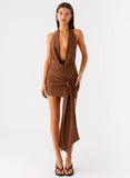 Orchard Mini Dress Chocolate
