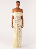 Gracie Twist Maxi Dress Yellow
