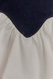 Merlyn Denim Cotton Mini Dress Indigo Blue
