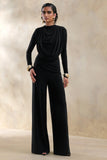 Safirra Black Wide Leg Trouser