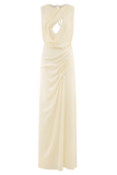 Oria Chiffon Maxi Dress Ivory