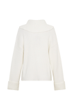 Bianka V Neck Knit Jumper Off White