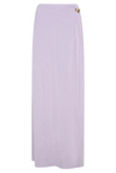 Bridget Slinky Maxi Skirt With Hardware Dusty Lilac