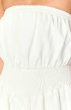 Sia White Strapless Mini Dress