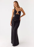 Ravi One Shoulder Top Black