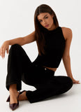 Keanna Low Rise Denim Jeans Black