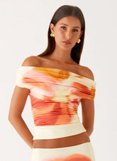 Moka Off Shoulder Top Mimosa Blossom