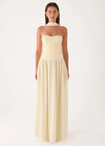 Elianah Scarf Maxi Dress Yellow