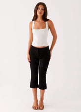 Rue Capri Pants Black